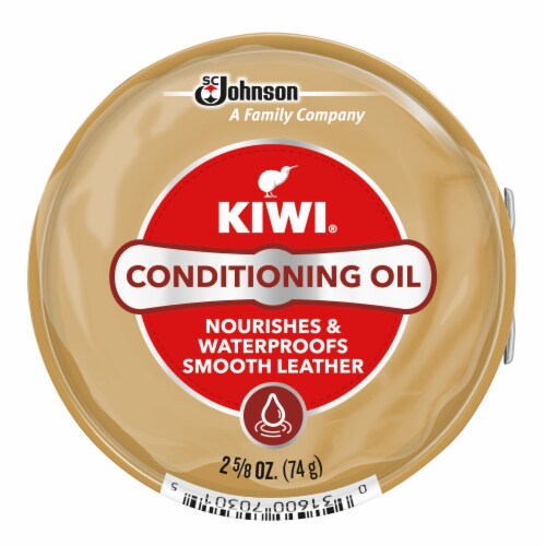 KIWI® Shoe and Boot Conditioning Oil Perspective: front