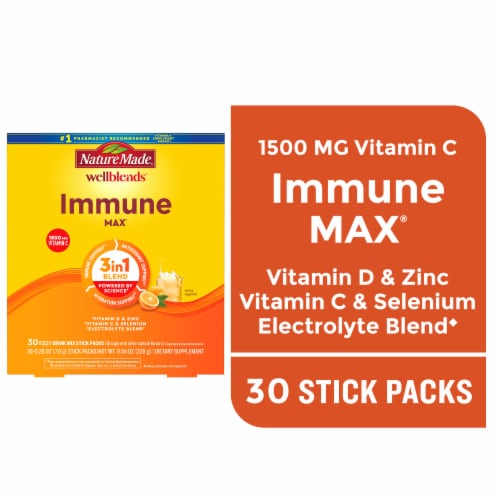 Nature Made® WellBlends™ ImmuneMax® Fizzy Drink Mix Perspective: front