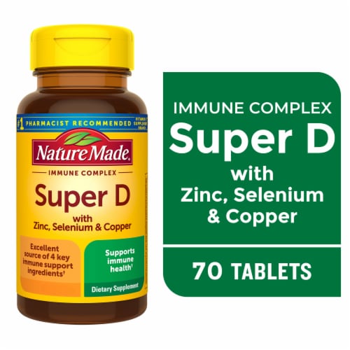 Nature Made® Super D Immune Complex Tablets Perspective: front