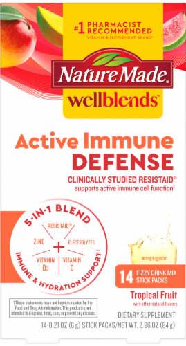 Nature Made® WellBlends™ Active Immune Defense Tropical Frizzy Mix Perspective: front