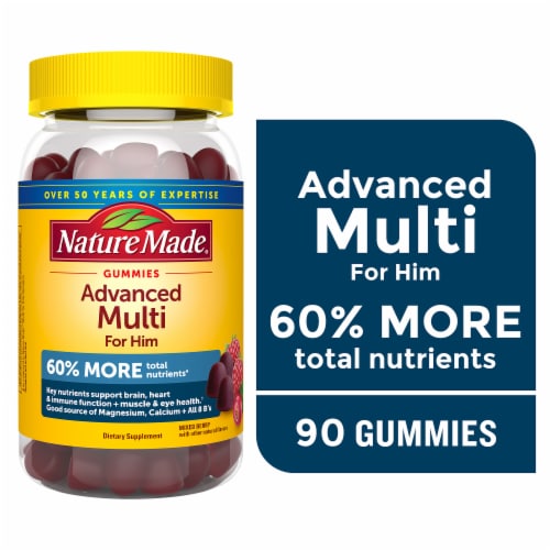 Nature Made® Advanced Multi Vitamin For Him Gummies Perspective: front