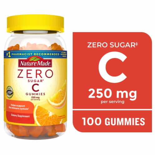Nature Made® Zero Sugar Vitamin C Gummies- 250mg Perspective: front