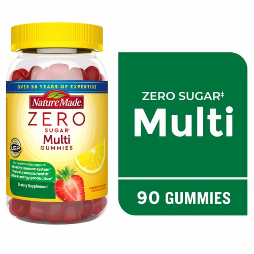 Nature Made® Zero Sugar Multi Gummy Vitamins Perspective: front