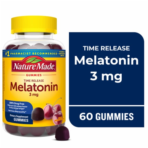 Nature Made® Time Release Melatonin 3mg Gummies Perspective: front