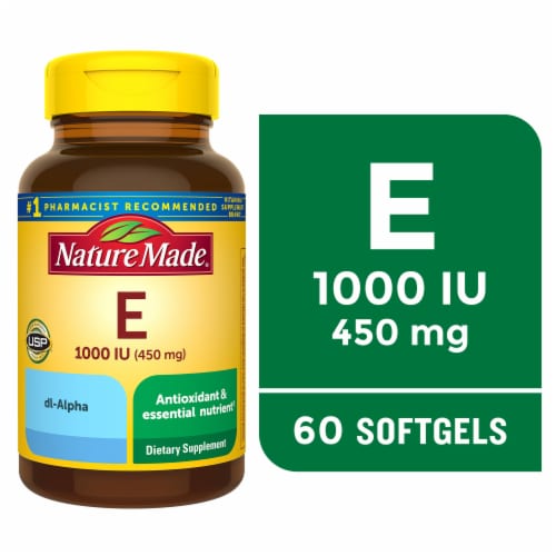 Nature Made® 450 mg Vitamin E Softgels, 60 ct - Pick ‘n Save