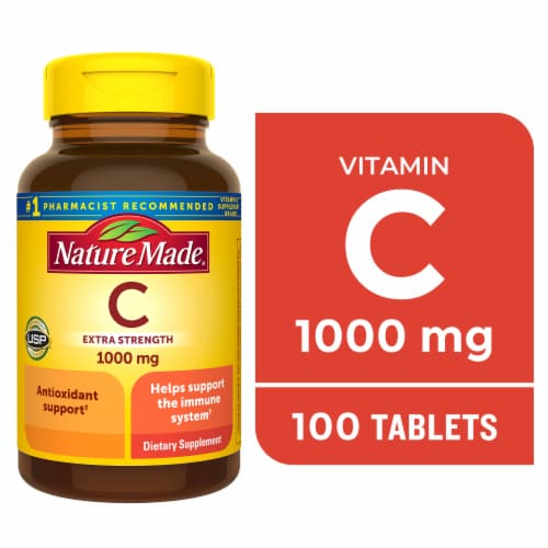 Nature Made® Vitamin C Tablets 1000mg Perspective: front