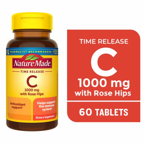 Nature Made® Vitamin C Tablets 1000mg Perspective: front