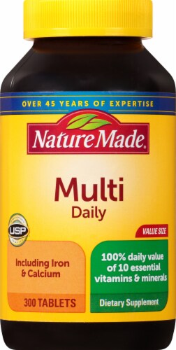 Nature Made Multivitamin Daily Tablets Perspective: front