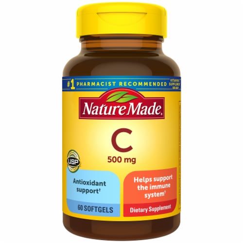 Nature Made® Vitamin C Softgels 500mg Perspective: front