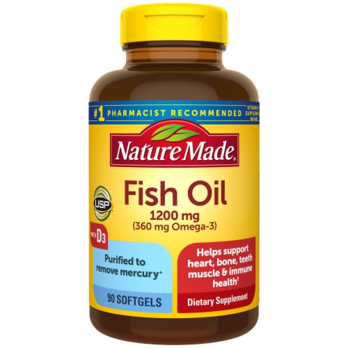 Nature Made Fish Oil Vitamin D Softgels Perspective: front
