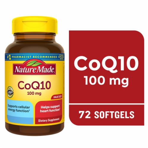 Nature Made CoQ10 100mg Liquid Softgels Perspective: front