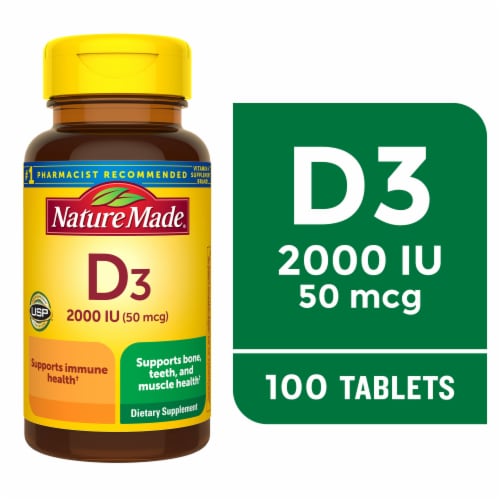 Nature Made® Vitamin D3 Tablets Perspective: front