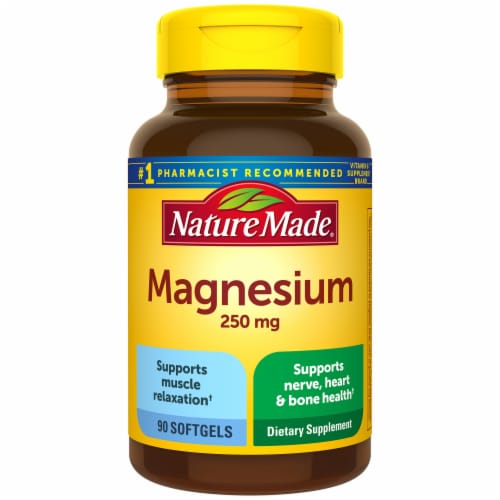 Nature Made Magnesium Softgels 250mg Perspective: front