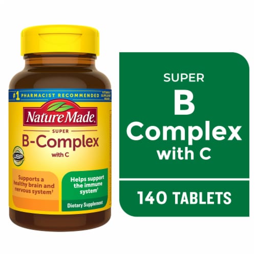 Nature Made® Super B-Complex with C Tablets Perspective: front