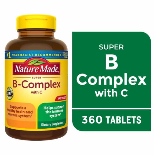 Nature Made® Super B-Complex with C Tablets Perspective: front