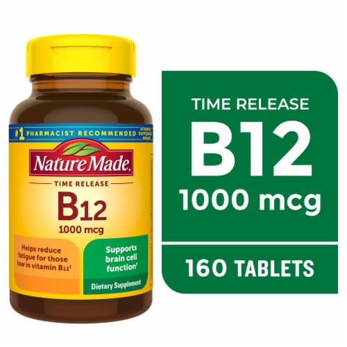 Nature Made® Vitamin B12 Timed Release 1000 mcg Tablets Perspective: front