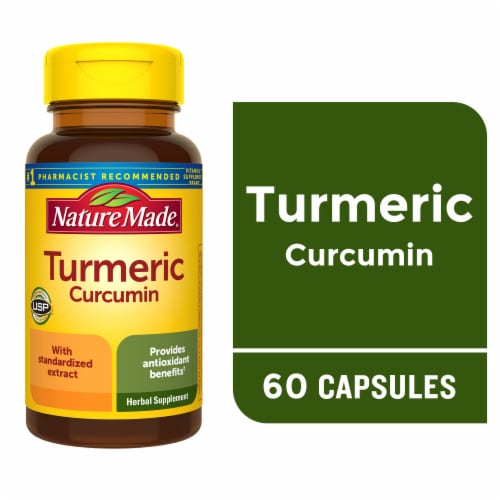 Nature Made® Turmeric Curcumin Capsules 500mg Perspective: front