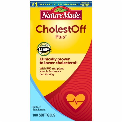 Nature Made® CholestOff Plus® Dietary Supplement Softgels Perspective: front