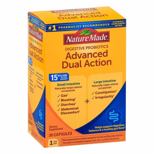 Nature Made® Advanced Dual Action Digestive Probiotics Perspective: front