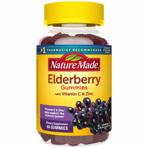Nature Made® Elderberry with Vitamin C & Zinc Gummies Perspective: front