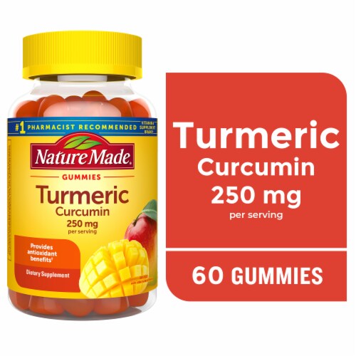 Nature Made® Turmeric Curcumin Gummies 250mg Perspective: front