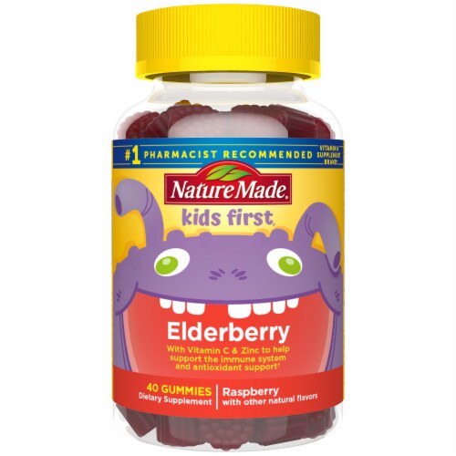 Nature Made® Kids First Elderberry Gummy Vitamins Perspective: front