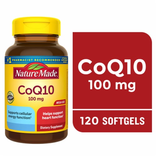 Nature Made® CoQ10 Soft Gels 100mg Perspective: front