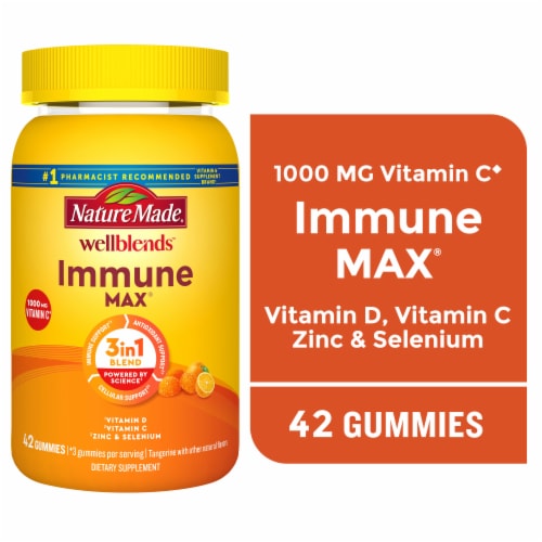 Nature Made® Wellblends™ ImmuneMax® Tangerine Gummies Perspective: front