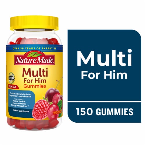 Nature Made® Multi For Him Dietary Support Gummies Perspective: front