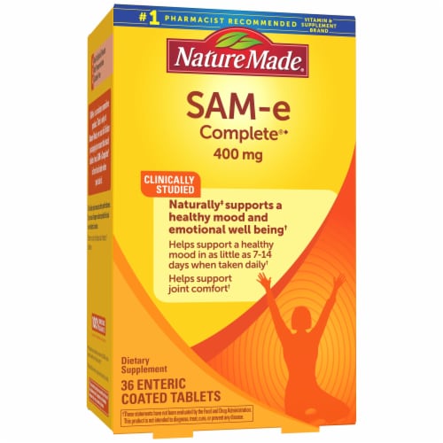Nature Made® SAM-e Complete Enteric Coated Tablets 400mg Perspective: front