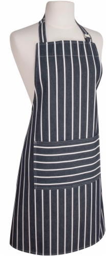 Now Designs Butcher Style Navy & White Stripe Chef's Apron Perspective: front