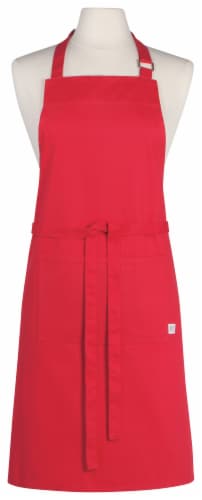 Now Designs Red Unisex Kitchen Apron with Adjustable Straps