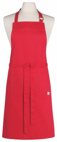 Now Designs Red Unisex Kitchen Apron with Adjustable Straps Perspective: front