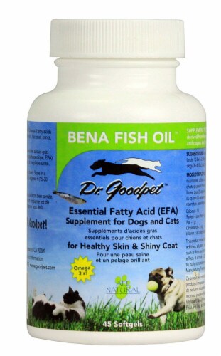 Dr. Goodpet Bena Fish Oil Softgels Perspective: front