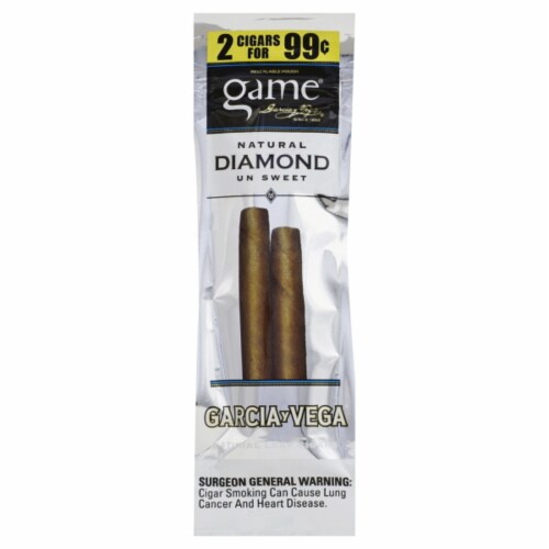 Game Diamond Natural Leaf Cigarillos Perspective: front