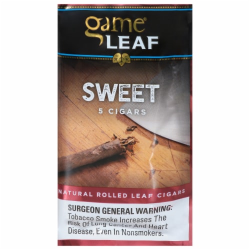 Game® Leaf Sweet Aromatic Cigar Perspective: front