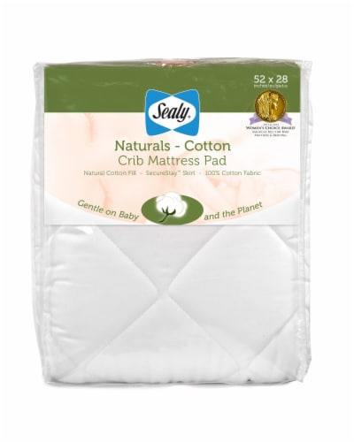 Sealy Naturals Cotton Crib Mattress Pad 1 Fry s Food Stores