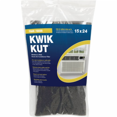 Flanders NaturalAire 15 In. x 24 In. x 1/4 In. Room Air Conditioner Filter KK500 Perspective: front