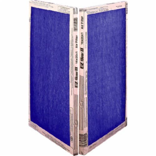 Flanders 10055.012030 29.88 x 19.88 in. EZ Flow II Spun Fiberglass Disposable Furnace Filter Perspective: front
