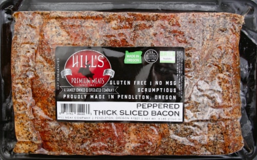 Hill's Premium Meats Peppered Thick Sliced Bacon Perspective: front