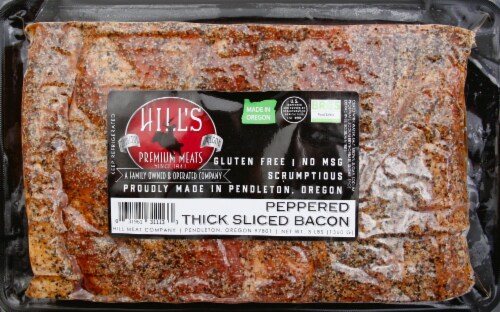 Hill's Premium Meats Peppered Thick Sliced Bacon Perspective: front