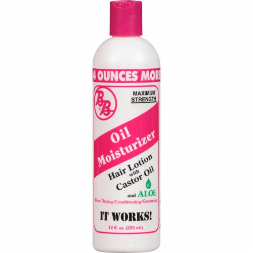 BB® Maximum Strength Oil Moisturizer Hair Lotion with Castor Oil & Aloe Perspective: front