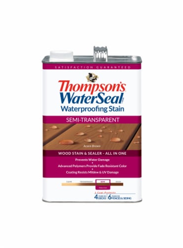 Thompson's® WaterSeal® Semi-Transparent Acorn Brown Waterproofing Stain & Sealer Perspective: front