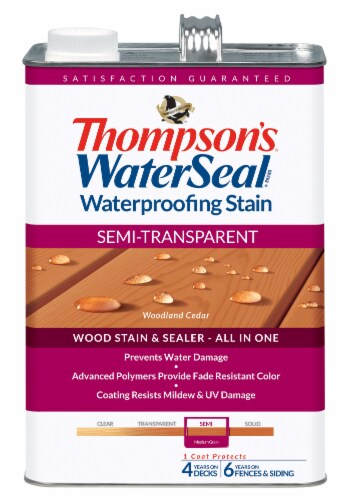 Thompson's® WaterSeal® Semi-Transparent Woodland Cedar Waterproofing Stain & Sealer Perspective: front