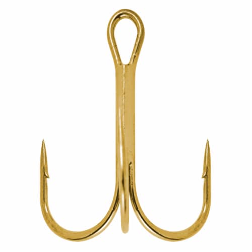 Danielson Gold Treble Hook - Size 14 Perspective: front