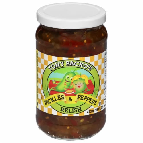 Tony Packo's Pickles & Peppers Relish Perspective: front
