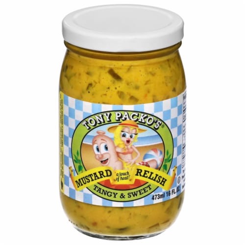 Tony Packo's Tangy & Sweet Mustard Relish Perspective: front