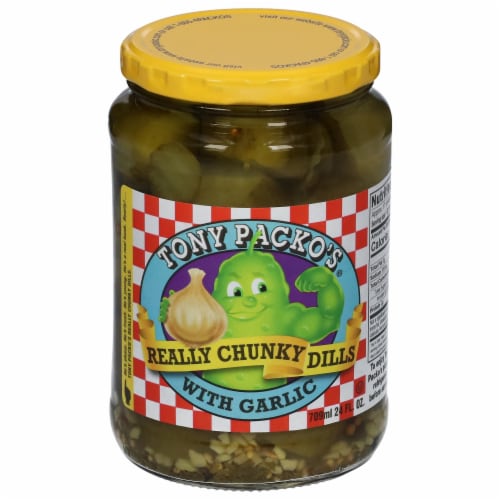 Tony Packo's® Really Chunky Dill Pickles With Garlic Perspective: front