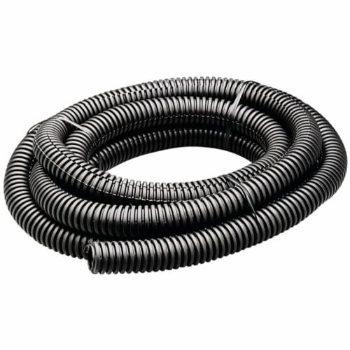 Gardner Bender® 1/2 In. Dia. x 7 Ft. L. Polyethylene Black Split Flex Tubing Perspective: front