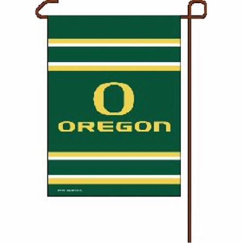 Casey's Garden Style 2 Sided Special Order Oregon Ducks Flag Perspective: front